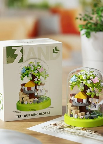 Fanuslu 4 Mevsim Ağacı lego Bricks Sakura Mevsim Ağacı lego - Görsel 8
