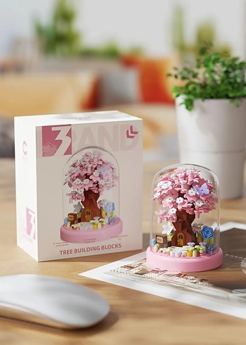 Fanuslu 4 Mevsim Ağacı lego Bricks Sakura Mevsim Ağacı lego - Görsel 7