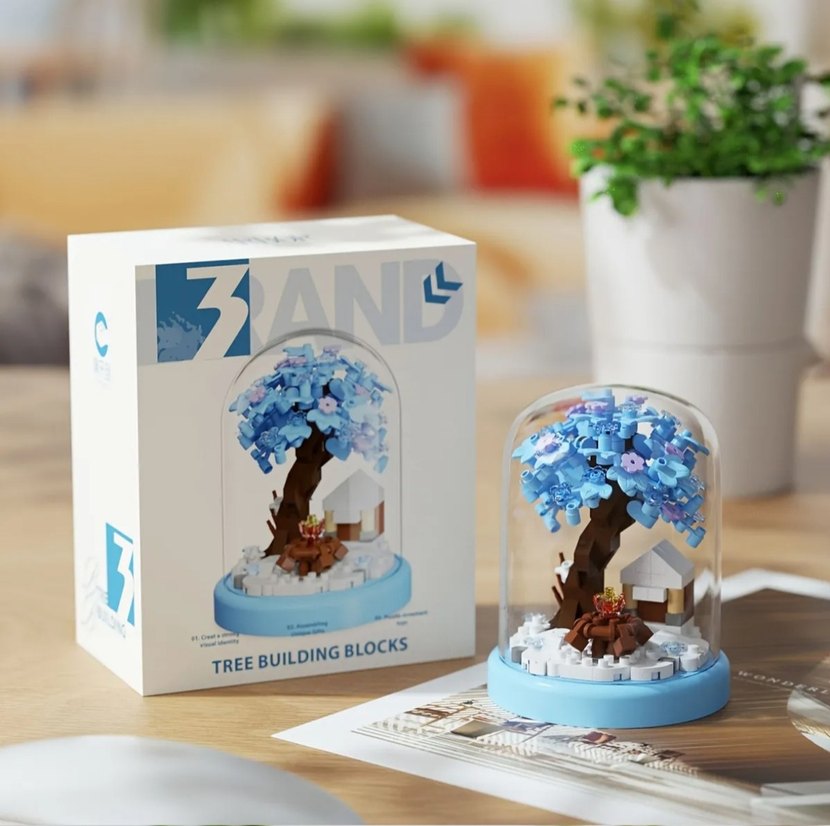 Fanuslu 4 Mevsim Ağacı lego Bricks Sakura Mevsim Ağacı lego - Görsel 5