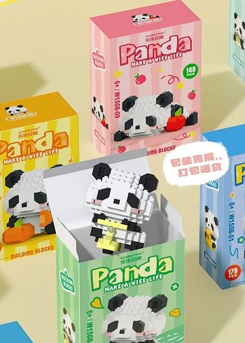 Panda Lego Panda Figür blok kUTULU panda serisi Lego BricksSIFIR - Görsel 5
