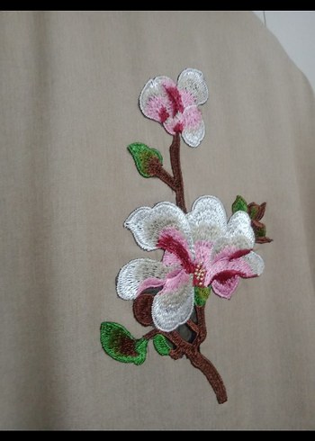 Twist#zara#ipekyol#Düğmeli Bej Uzun Kollu Kadın Gömlek - Görsel 5