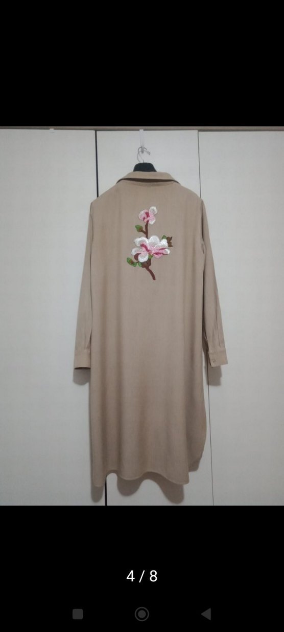 Twist#zara#ipekyol#Düğmeli Bej Uzun Kollu Kadın Gömlek - Görsel 2