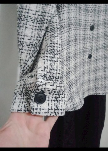 Gri Düğmeli Mini Kadın Gömlek - Görsel 3