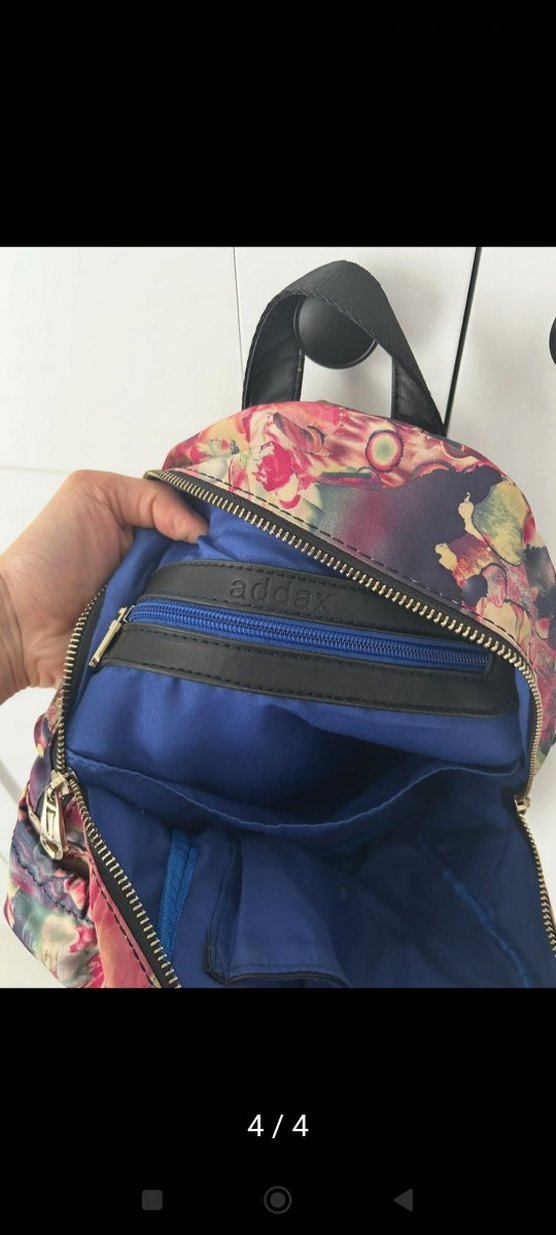 Kadın Çok Renkli Batik Desenli Sırt Çantası - Görsel 4