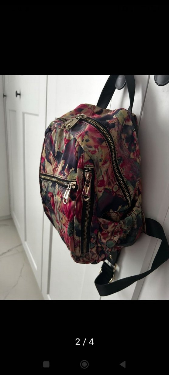 Kadın Çok Renkli Batik Desenli Sırt Çantası - Görsel 2