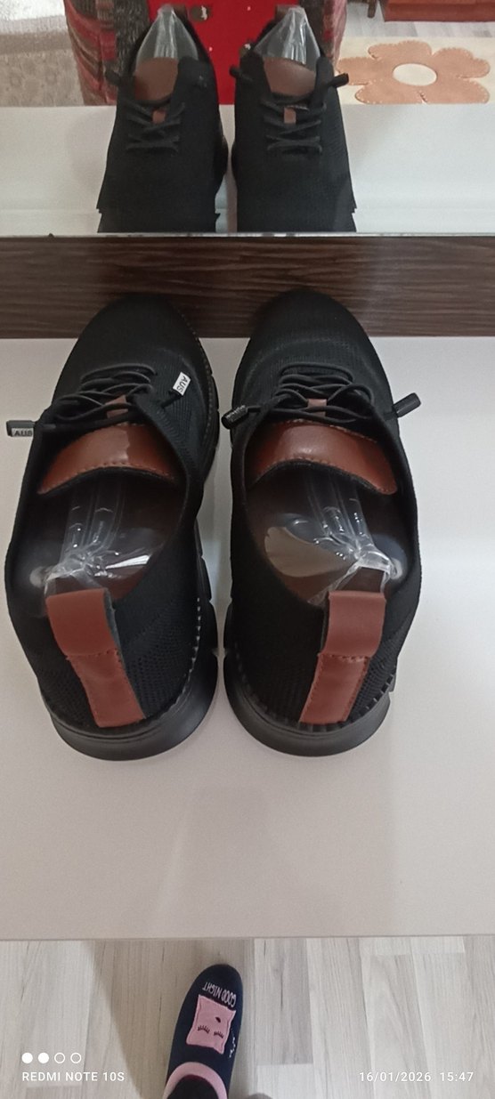 Siyah Bağcıklı Erkek Günlük Ayakkabı - Görsel 5