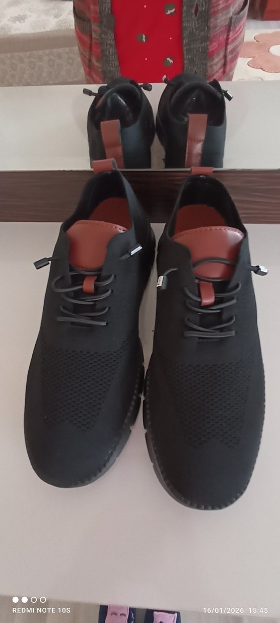 Siyah Bağcıklı Erkek Günlük Ayakkabı - Görsel 4