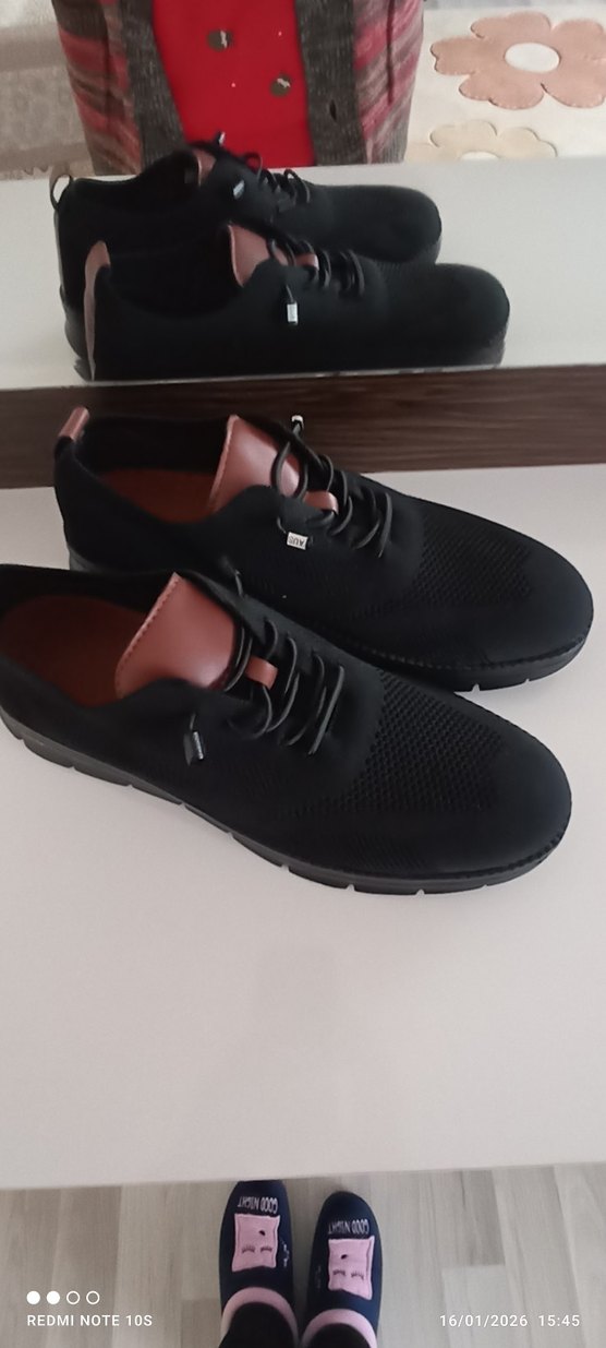 Siyah Bağcıklı Erkek Günlük Ayakkabı - Görsel 3