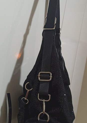 Siyah Tokalı Gotik Kadın Çanta - Görsel 6