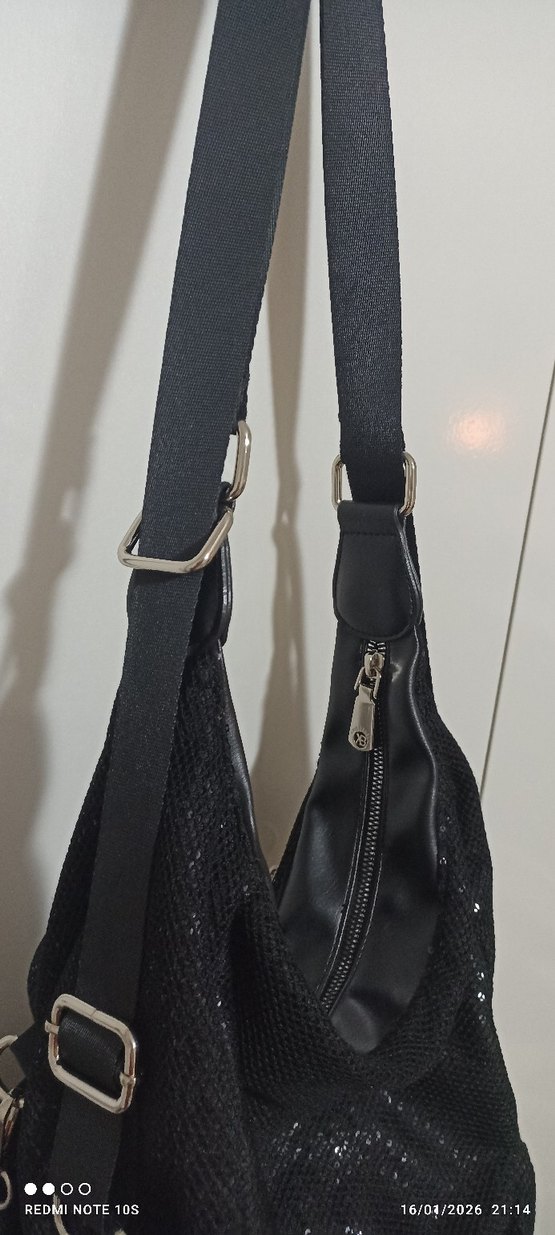 Siyah Tokalı Gotik Kadın Çanta - Görsel 3