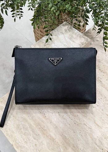 Prada Siyah Minimalist Cuzdan Canta
