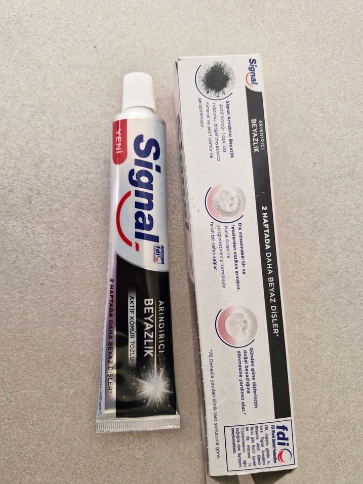 Signal Aktif Kömür Tozlu Diş Macunu - Görsel 2