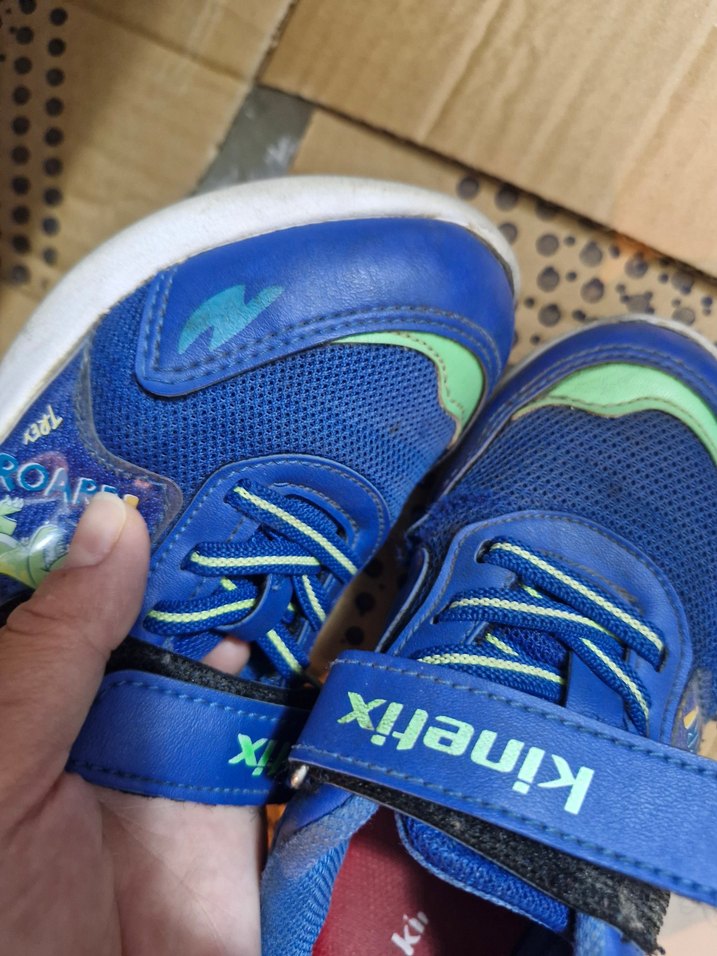 Erkek Çocuk Renkli Mavi Spor Ayakkabı - Görsel 4