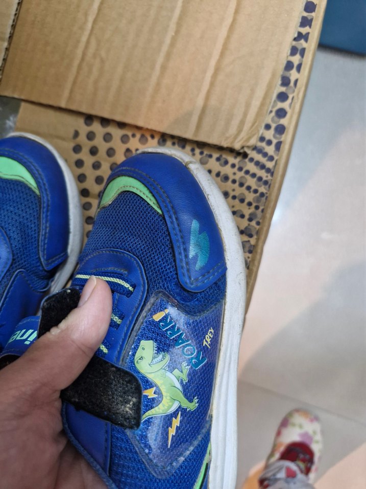 Erkek Çocuk Renkli Mavi Spor Ayakkabı - Görsel 2