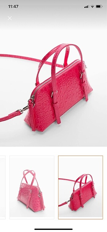 Mango pembe çanta