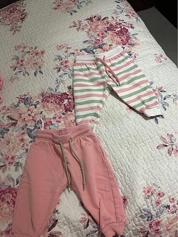 Kız bebek eşofman altı 3-7 ay arası uyumlu