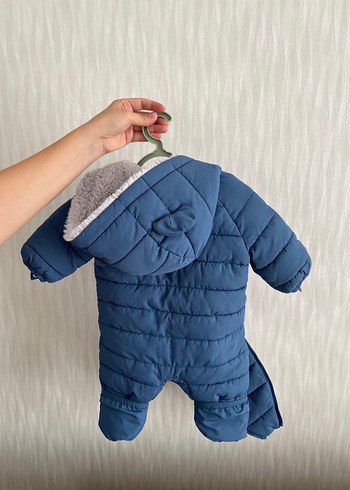 Fermuarlı Mavi Bebek astronot mont - Görsel 3