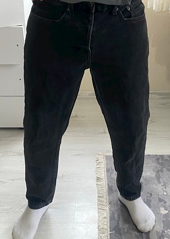 Gri crop Fit Erkek Denim Pantolon - Görsel 3