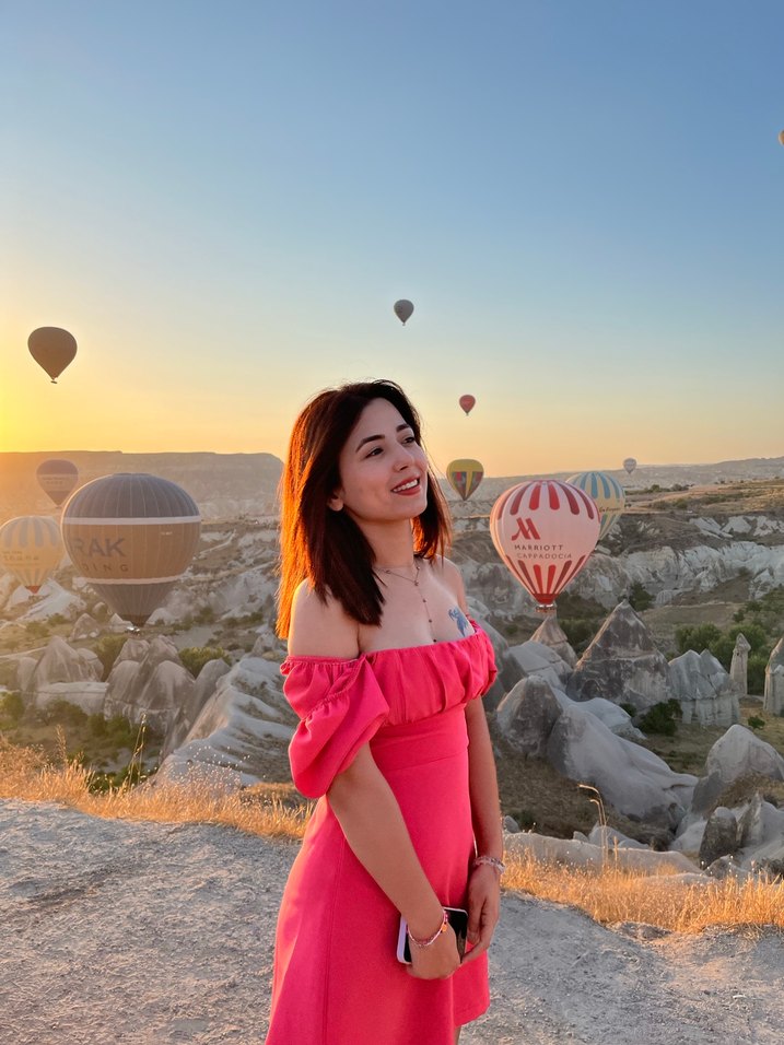 Mini Pembe Drapeli Elbise - Görsel 3