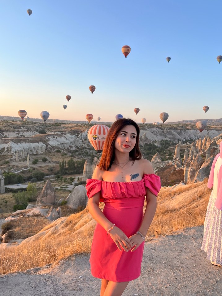 Mini Pembe Drapeli Elbise - Görsel 2