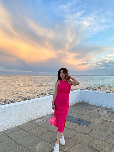 s Beden pembe Renk Pembe elbise