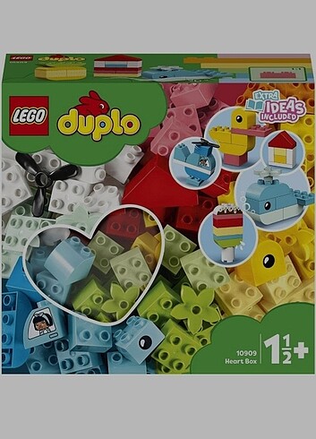 LEGO® DUPLO Classic Kalp Kutusu 10909 - Küçük Çocuklar için Yara