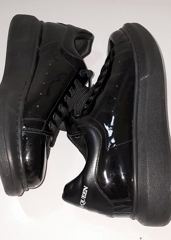 Siyah Parlak  Erkek Spor Ayakkabı - Görsel 7