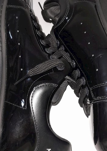 Siyah Parlak  Erkek Spor Ayakkabı - Görsel 6