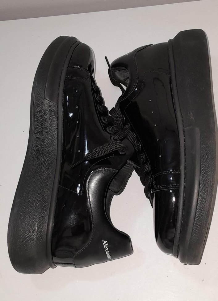 Siyah Parlak  Erkek Spor Ayakkabı - Görsel 3