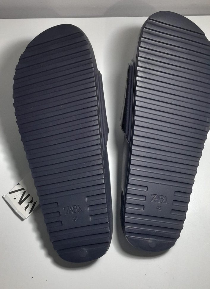 Zara erkek plaj terliği siyah - Görsel 3