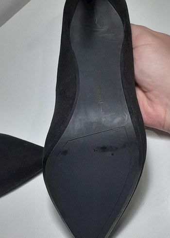 Mor İç Detaylı Siyah Stiletto - Görsel 5