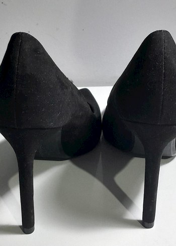 Mor İç Detaylı Siyah Stiletto - Görsel 3