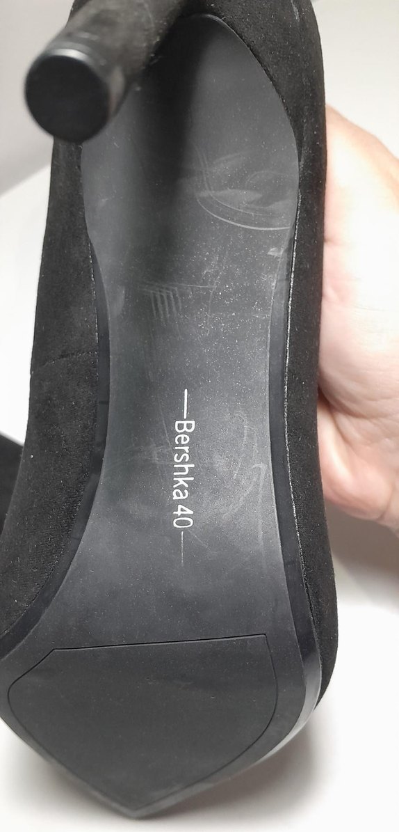 Mor İç Detaylı Siyah Stiletto - Görsel 4