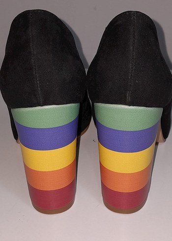 Renkli Topuklu Kadın ayakkabı - Görsel 6