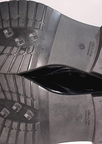 Siyah deri topuklu bot - Görsel 7