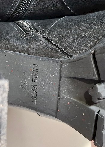 Siyah Deri Dizüstü Platform Topuklu Kadın Çizme - Görsel 7