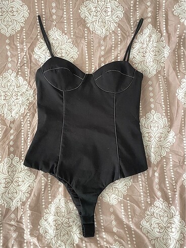 Zara Zara askılı siyah body