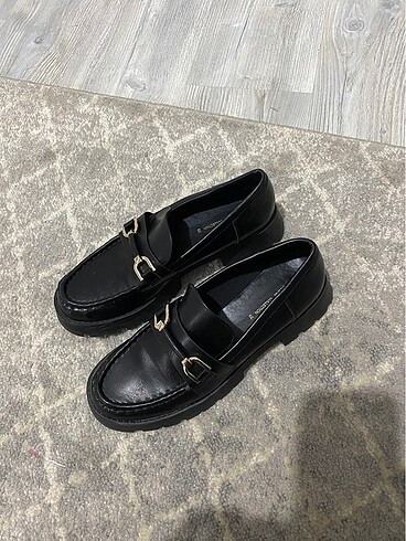 Pull and Bear Pull&Bear siyah makosen loafer ayakkabi
