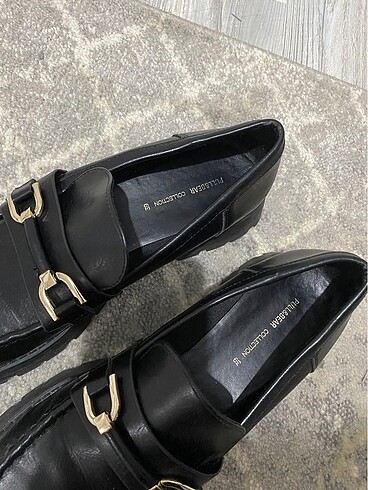 39 Beden Pull&Bear siyah makosen loafer ayakkabi