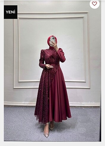 Bordo Renk Abiye 