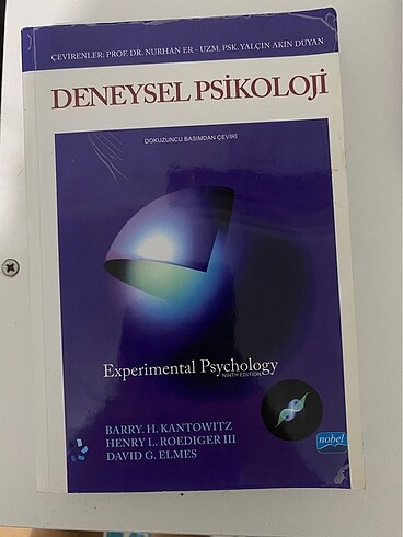 Deneysel psikoloji kitabı