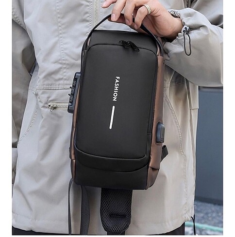 USB girişli kilitli çanta - Görsel 2