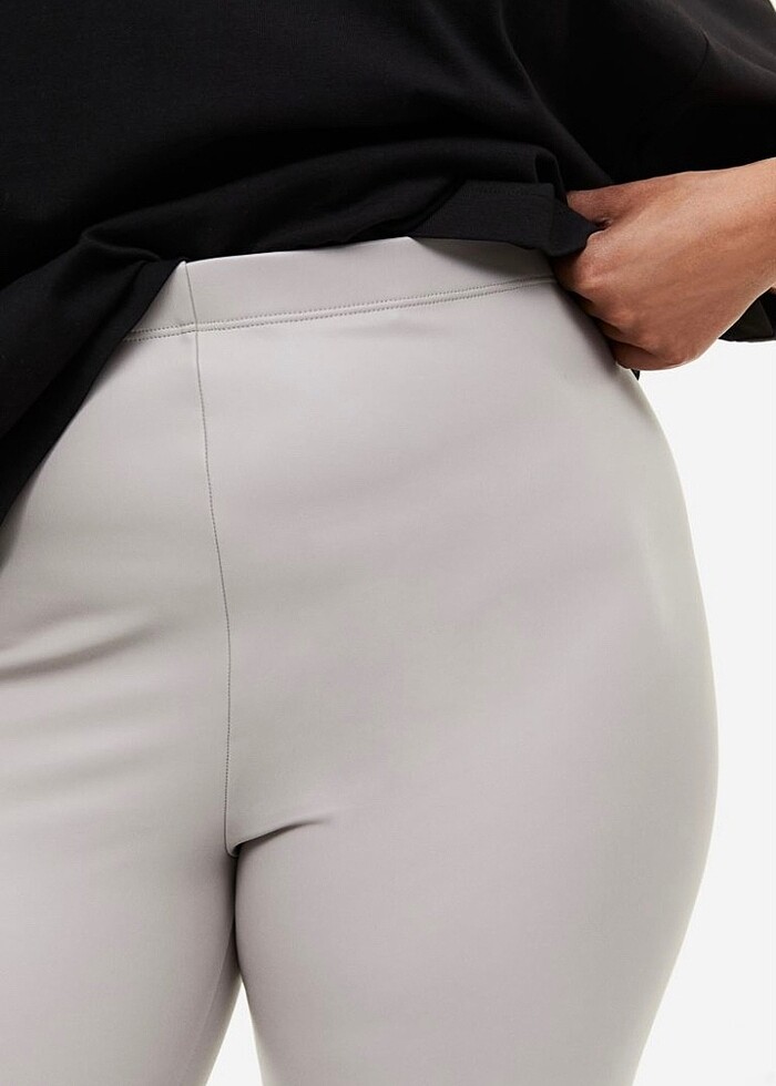 Deri içi tüylü tayt - Görsel 2