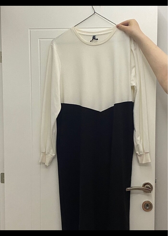 Kalın penye elbise - Görsel 4