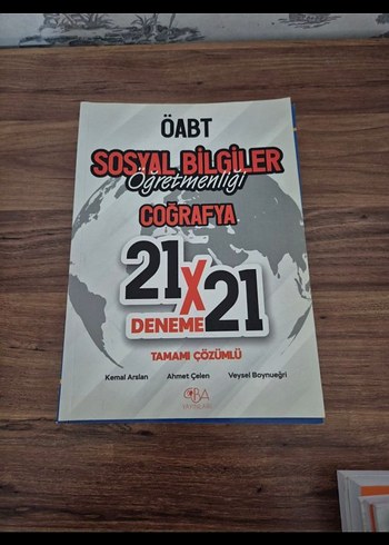 ÖABT Sosyal Bilgiler Öğretmenliği Coğrafya 21x21 Deneme