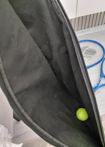 Diğer Siyah Fermuarlı Minimalist tenis Spor Çantası
