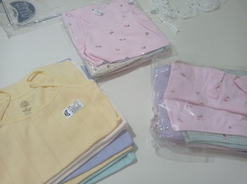 4,5,8,9 yaş Pembe Çiçek Desenli Kız Çocuk Atlet - Görsel 3