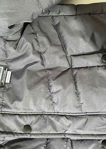 Gri Düğmeli Erkek Çocuk Kışlık Mont - Görsel 5