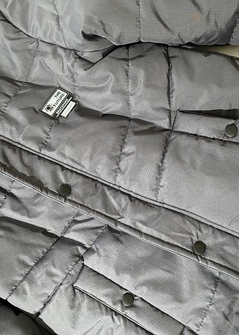 Gri Düğmeli Erkek Çocuk Kışlık Mont - Görsel 8