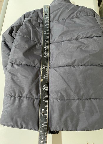 Gri Düğmeli Erkek Çocuk Kışlık Mont - Görsel 11